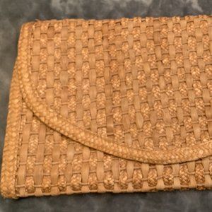 Straw Clutch Purse